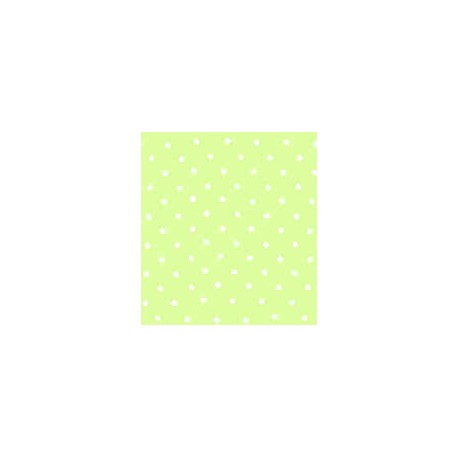 ORGANDI ROYAL FSIA 65% POL 35% ALG H. EN EL SALVADOR 135 CMS VERDE-PUNTOS